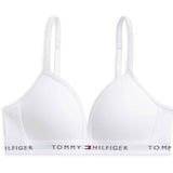 Tommy Hilfiger White-White Bomull Fixed Foam BH