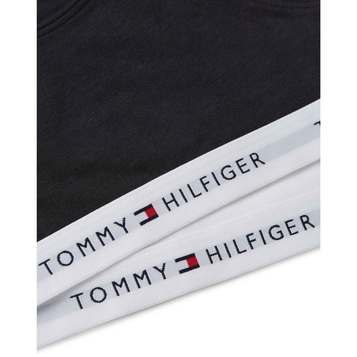 Tommy Hilfiger White / Black-Orange 2-Pakning Bomull Bralette