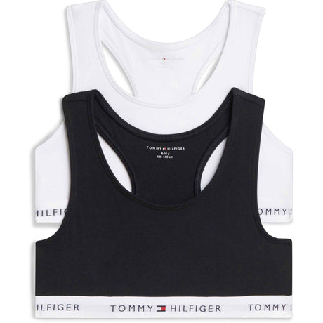 Tommy Hilfiger White / Black-Orange 2-Pakning Bomull Bralette