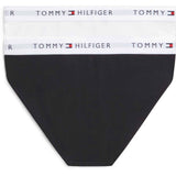 Tommy Hilfiger White / Black-Orange 2-Pakning Bomull Bikini