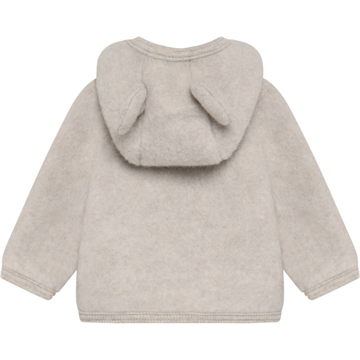 Huttelihut Camel Melange Jacket Ears Wool Fleece