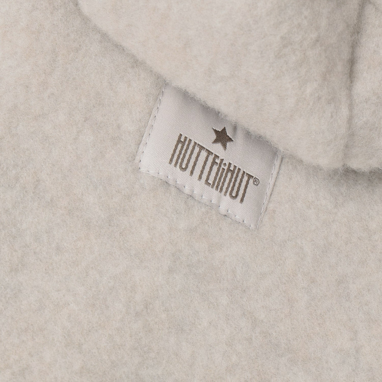 Huttelihut Camel Melange Jacket Ears Wool Fleece