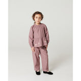 COPENHAGEN COLORS Winter Rose Check Comb. Bluse M/ Flower Embroidery