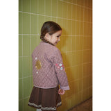 COPENHAGEN COLORS Winter Rose Check Comb. Checkered Vattert Jakke M/ Embroidery