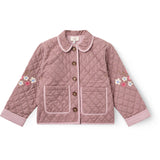 COPENHAGEN COLORS Winter Rose Check Comb. Checkered Vattert Jakke M/ Embroidery