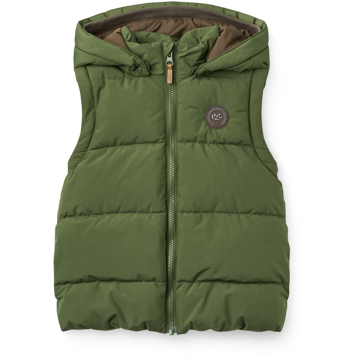 COPENHAGEN COLORS Dk. Green 2 I 1 Puffer Jakke M/ Removable Ermer