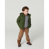 COPENHAGEN COLORS Dk. Green 2 I 1 Puffer Jakke M/ Removable Ermer