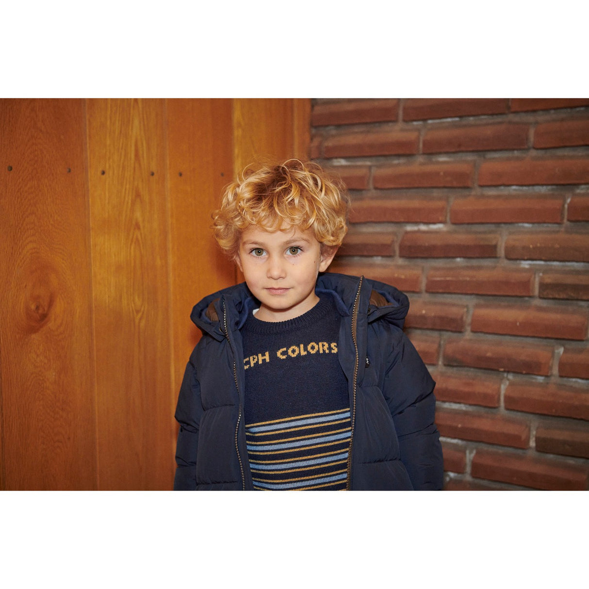COPENHAGEN COLORS Navy 2 I 1 Puffer Jakke M/ Removable Ermer