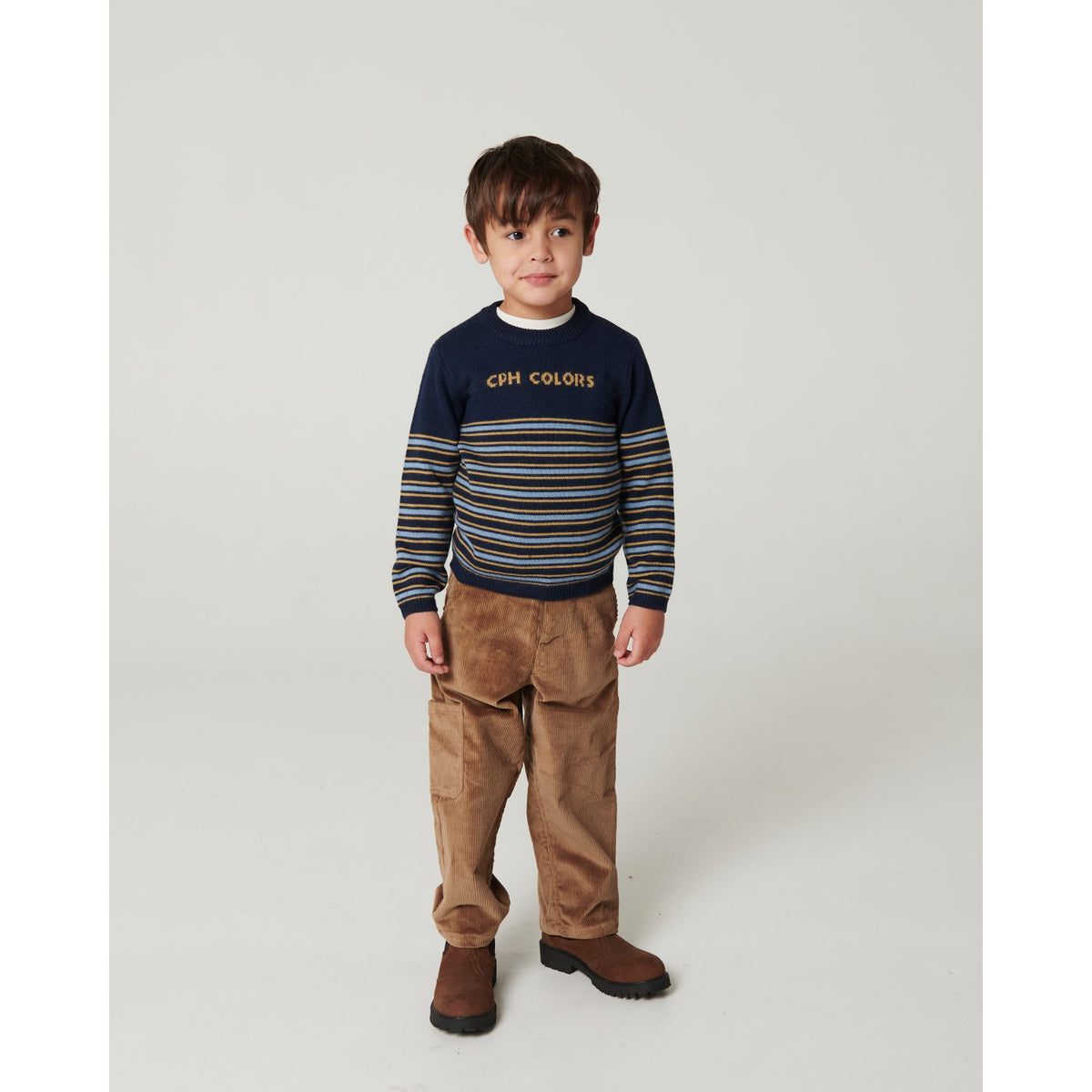 COPENHAGEN COLORS Brown Corduroy Cargo Bukser