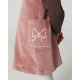 COPENHAGEN COLORS Winter Rose Corduroy Kjole M/ Embroidery