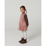 COPENHAGEN COLORS Winter Rose Corduroy Kjole M/ Embroidery