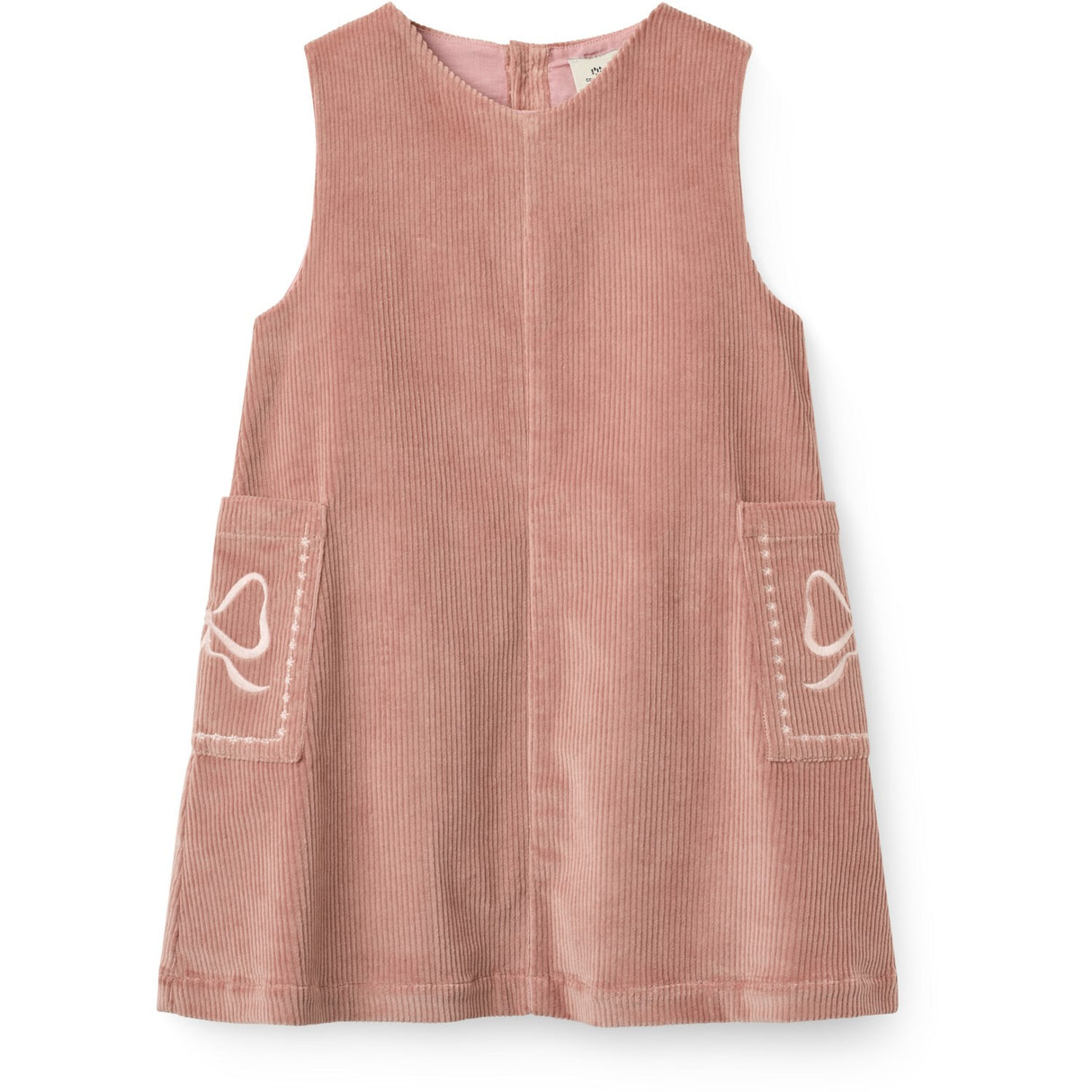 COPENHAGEN COLORS Winter Rose Corduroy Kjole M/ Embroidery