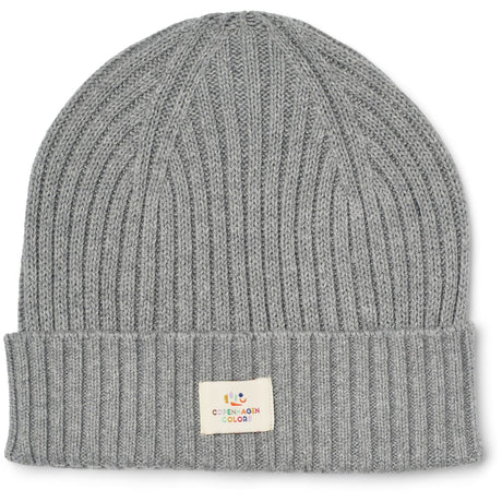 COPENHAGEN COLORS Grey Melange Bomull Strikket Classic Beanie