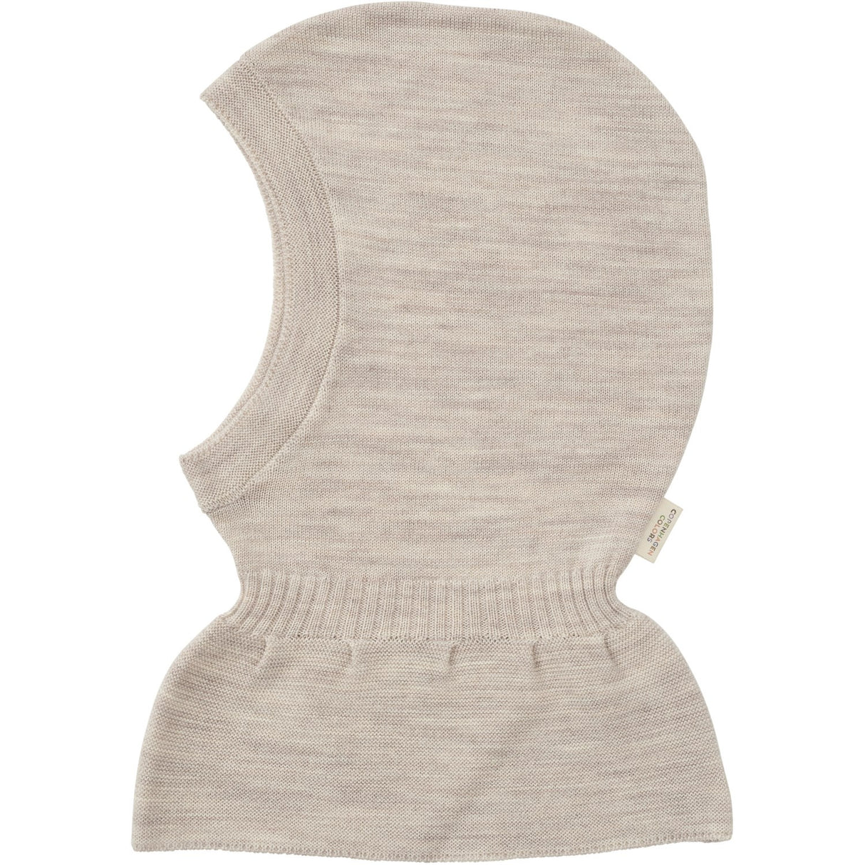 COPENHAGEN COLORS Grey Mel. Lt. Strikket Merino Elefantlue Med Frill