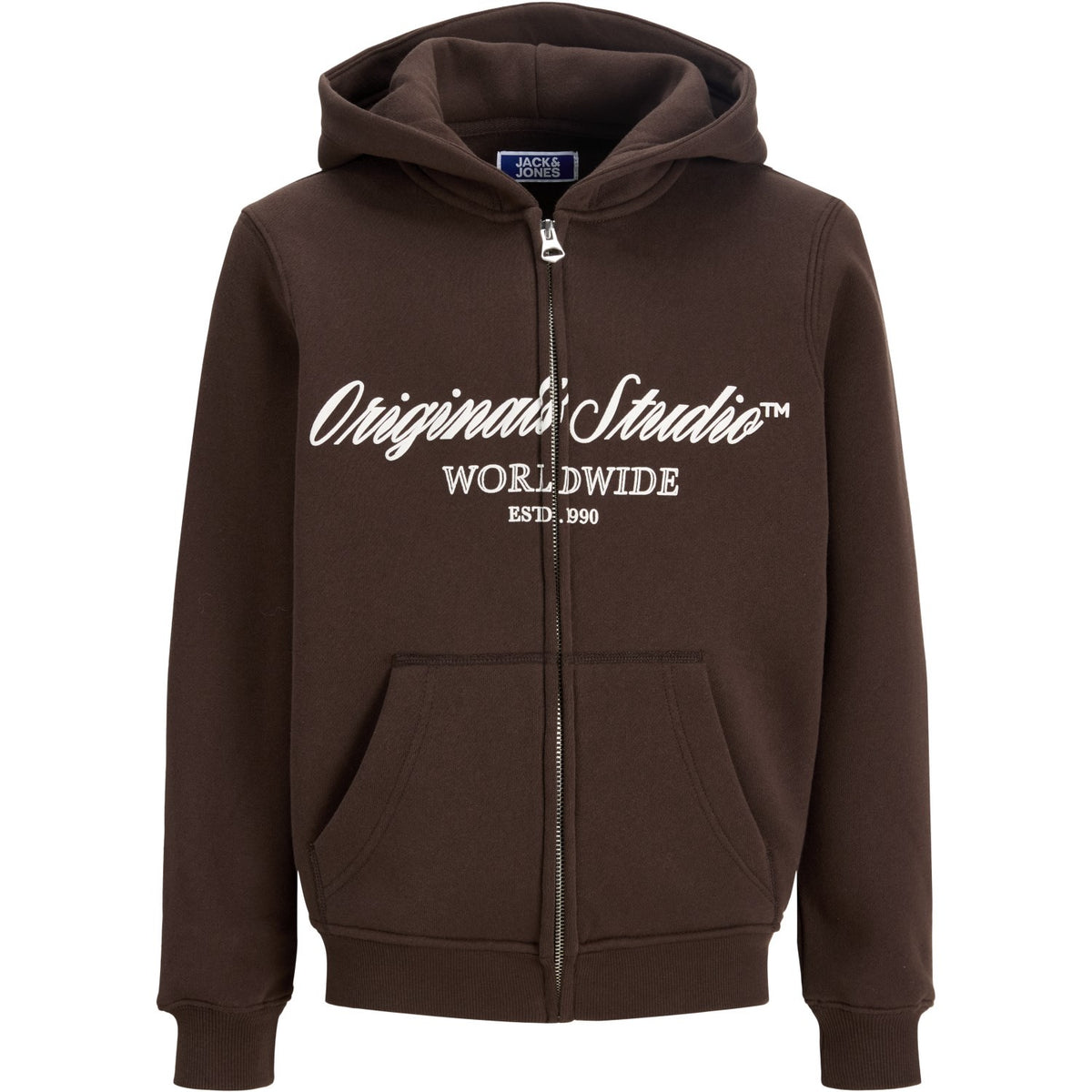 Jack & Jones Junior Java Jornorrebro Front Sweat Zip Hette Jnr