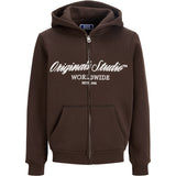 Jack & Jones Junior Java Jornorrebro Front Sweat Zip Hette Jnr