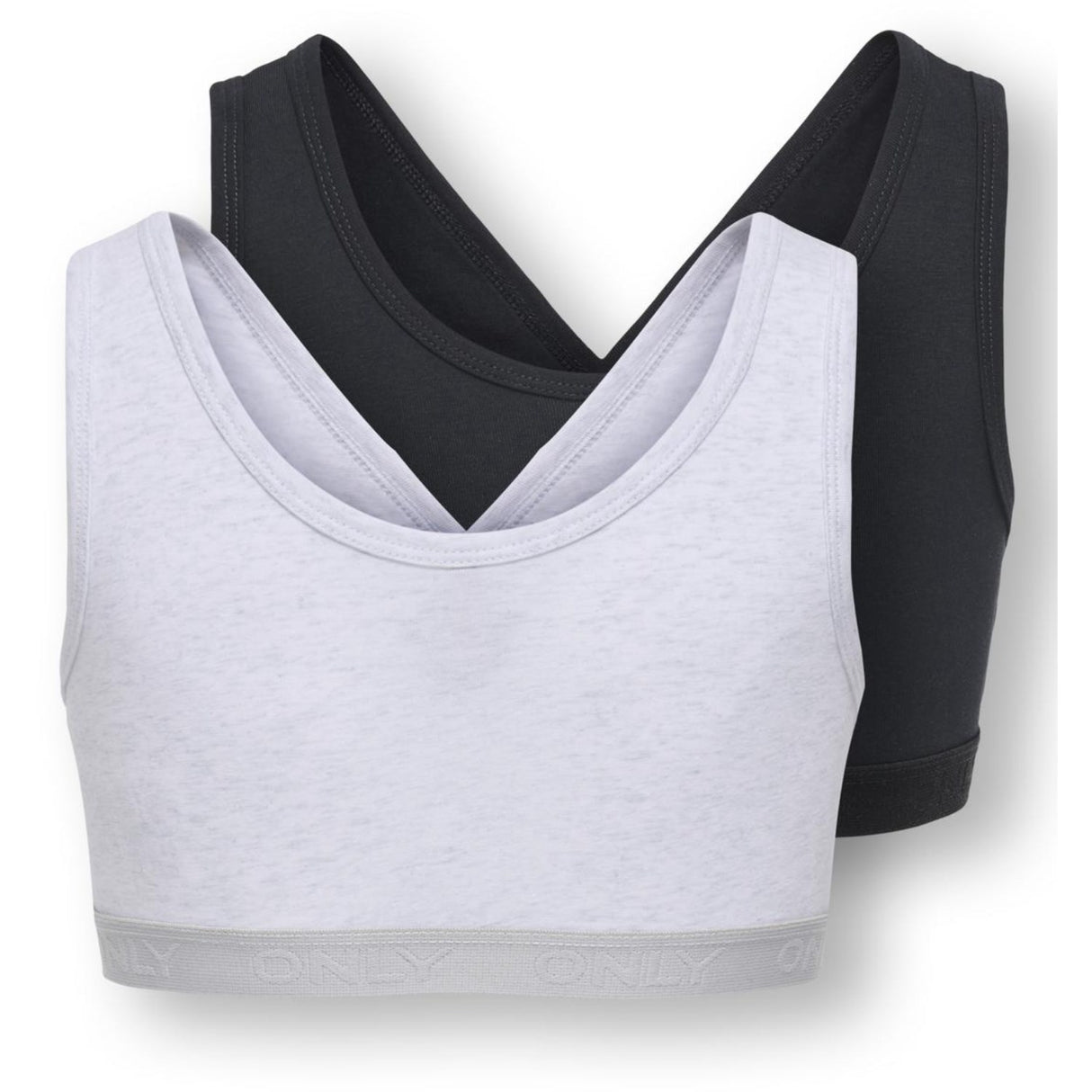 kids ONLY Super Light Grey Melange Koglola 2-P Vendbar Logo Topp Acc Noos