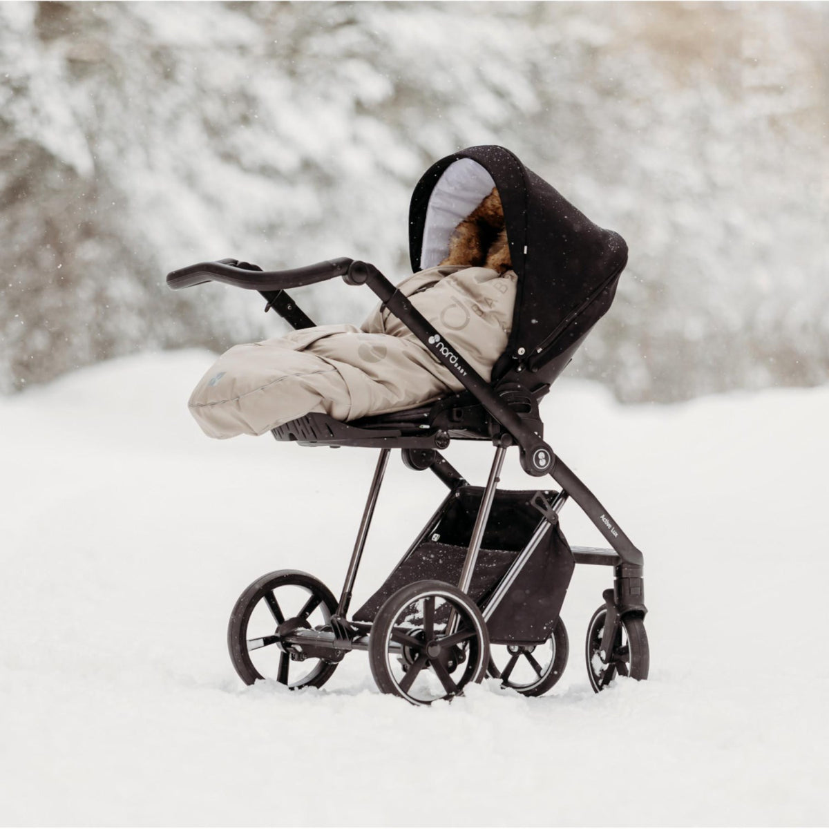Nordbaby Beige Vognpose Max Nutria