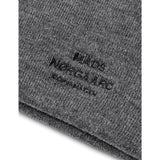 Mads Nørgaard Charcoal Melange Match Isak Ambas Logo Beanie