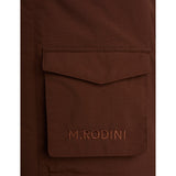 Mini Rodini Brown Vattert Nylon Parka Med Faux Pels Halsbånd