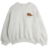 Mini Rodini Grey Melange Elephant Shrew Emb Collegegenser