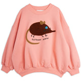 Mini Rodini Pink Elephant Shrew Chenille Collegegenser