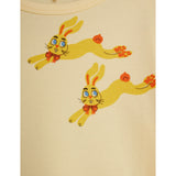 Mini Rodini Yellow Rabbits AOP Ls Tee
