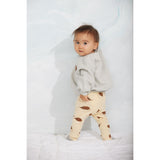 Mini Rodini Beige Elephant Shrew AOP Leggings