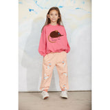 Mini Rodini Pink Elephant Shrew Chenille Collegegenser
