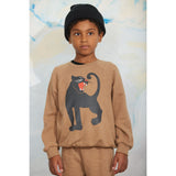 Mini Rodini Brown Panther Sp Melange Collegegenser