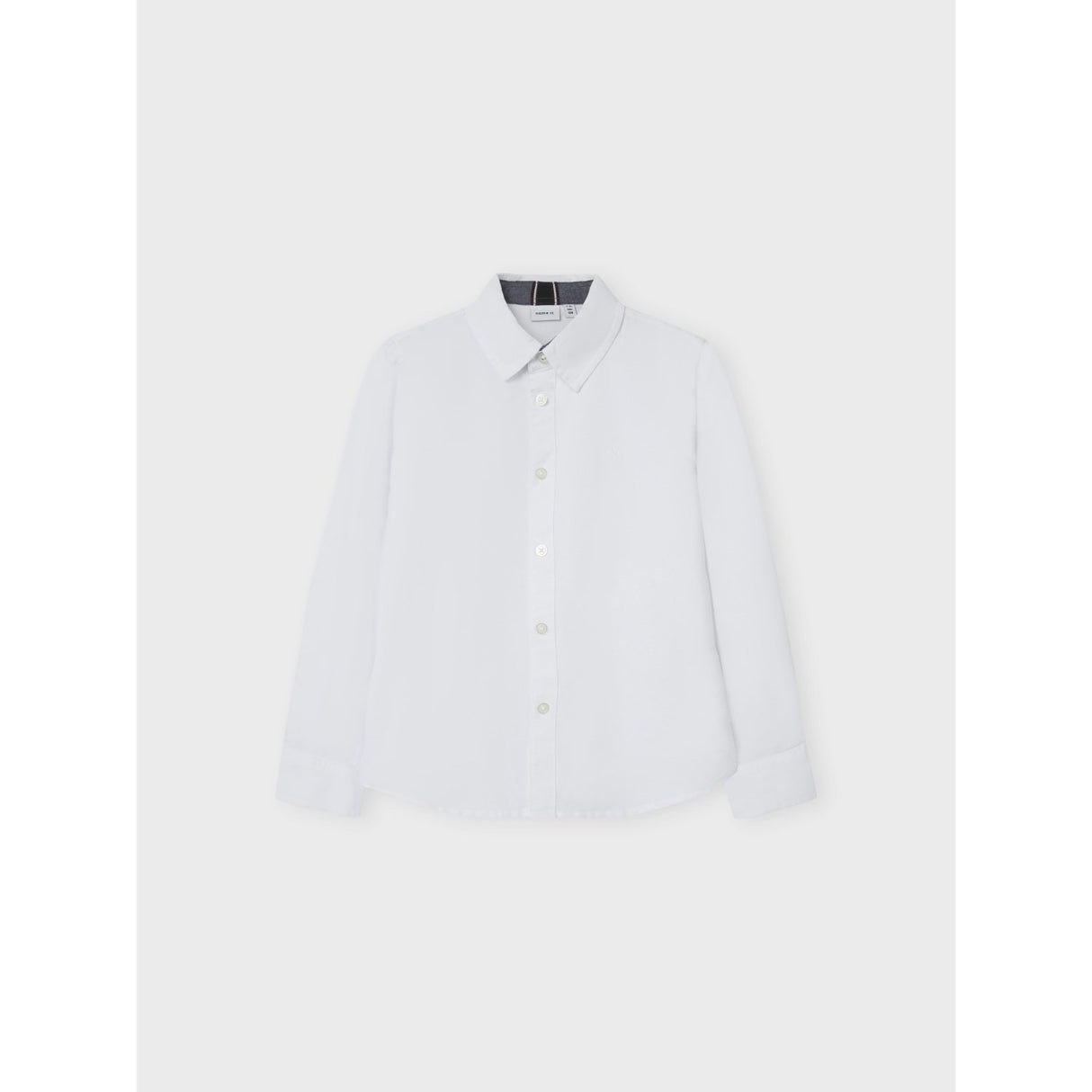 Name It Bright White Nkmnewsa Ls Skjorte Noos
