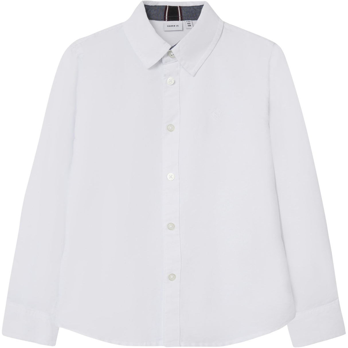 Name It Bright White Nkmnewsa Ls Skjorte Noos