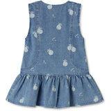 Fliink Medium Blue Aop Don Denim Spencer Kjole
