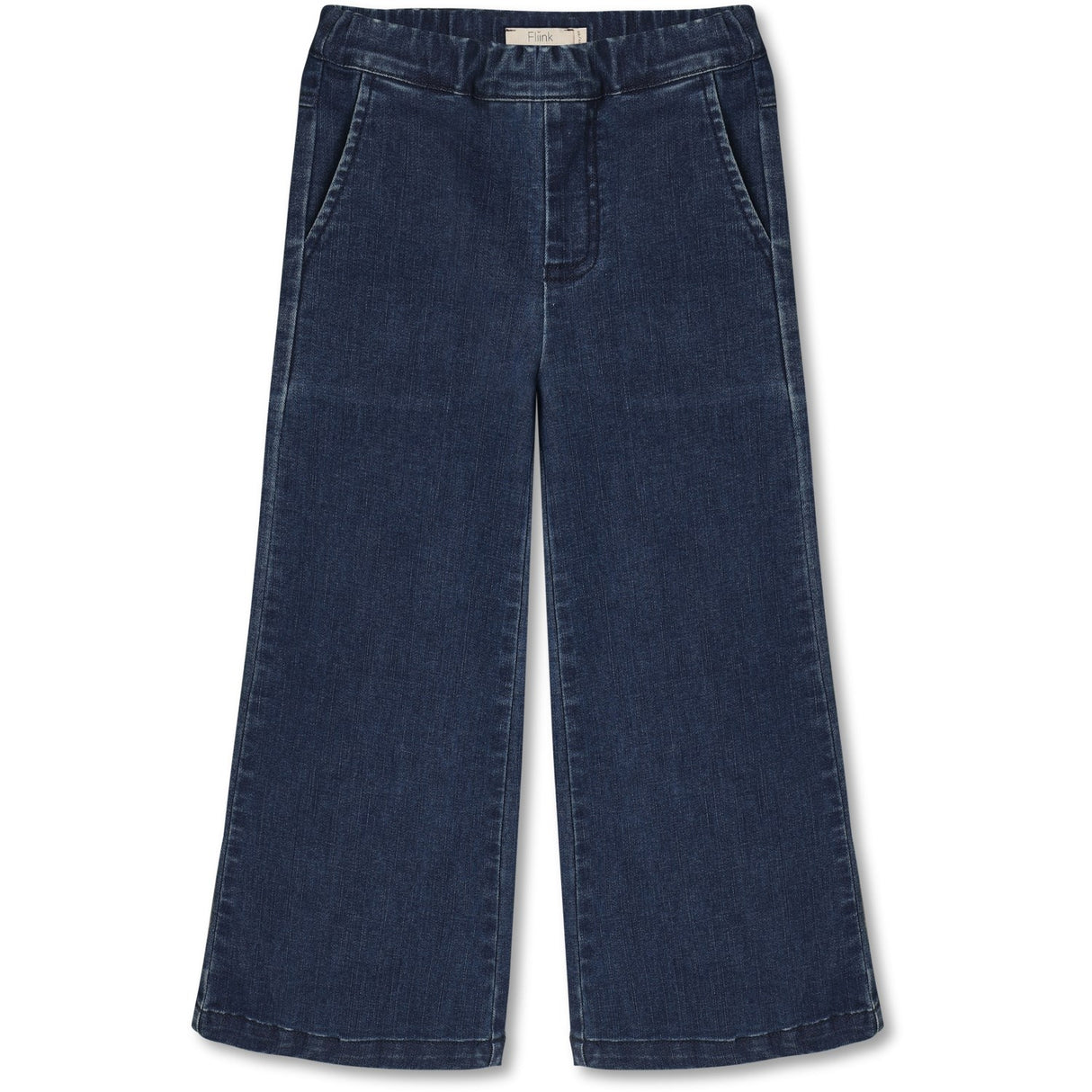 Fliink Dark Denim Blue Rocky Flare Denim Bukser