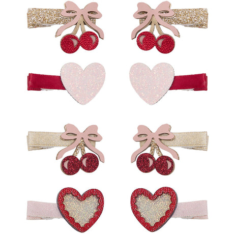 Mimi & Lula 8 Hårclips - Fancy Cherries