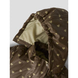Lil'Atelier Dark Earth Hearts Nmfladry10 Pad Flydress Aop Fo Lil