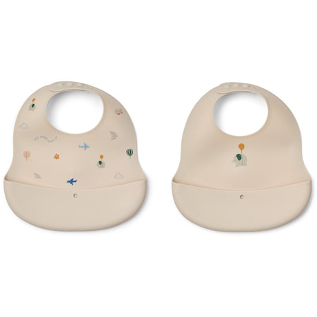 LIEWOOD Flying / Sandy Ember Printed Smekke 2-pack