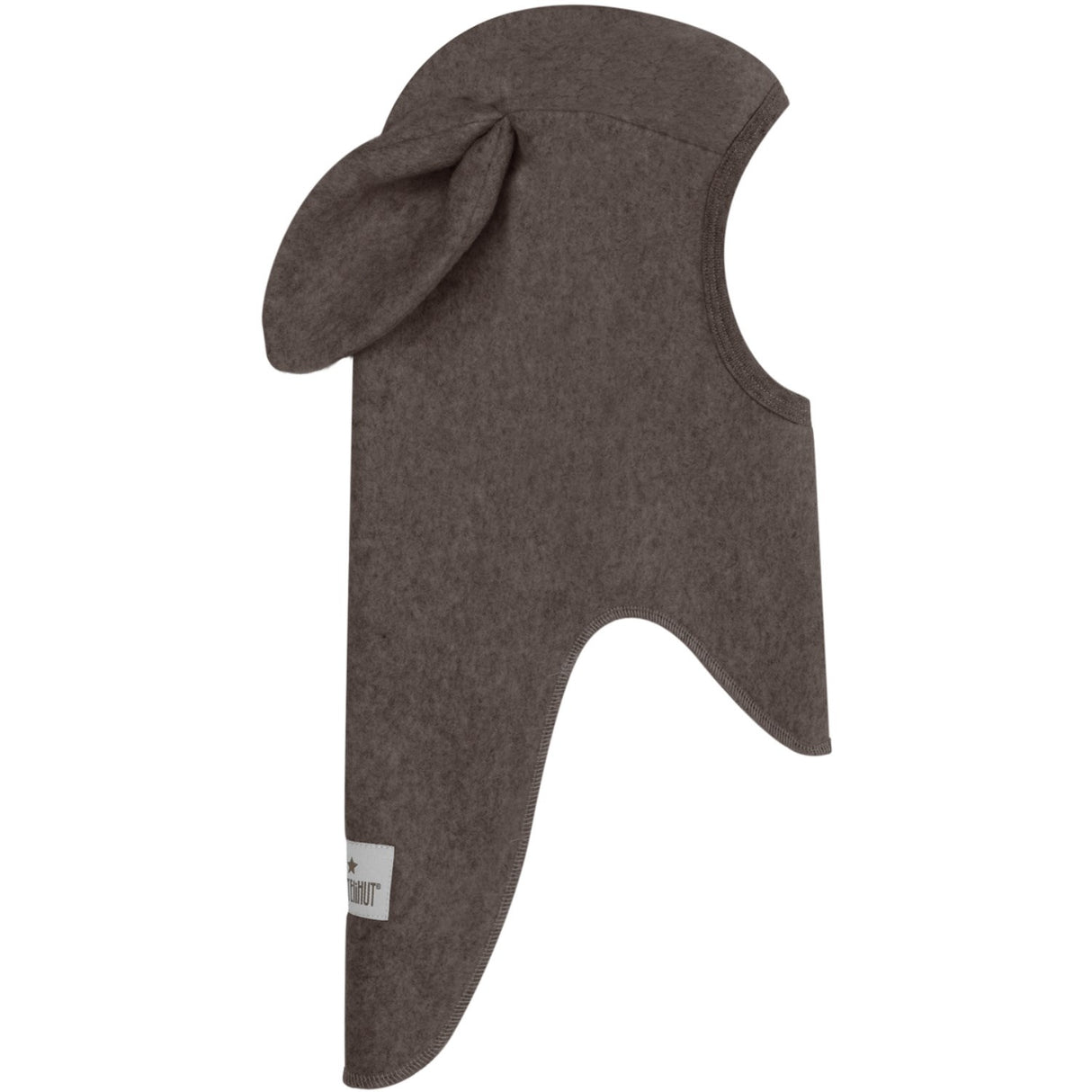 Huttelihut Brown Melange Elefantlue Ears Bomull Fleece