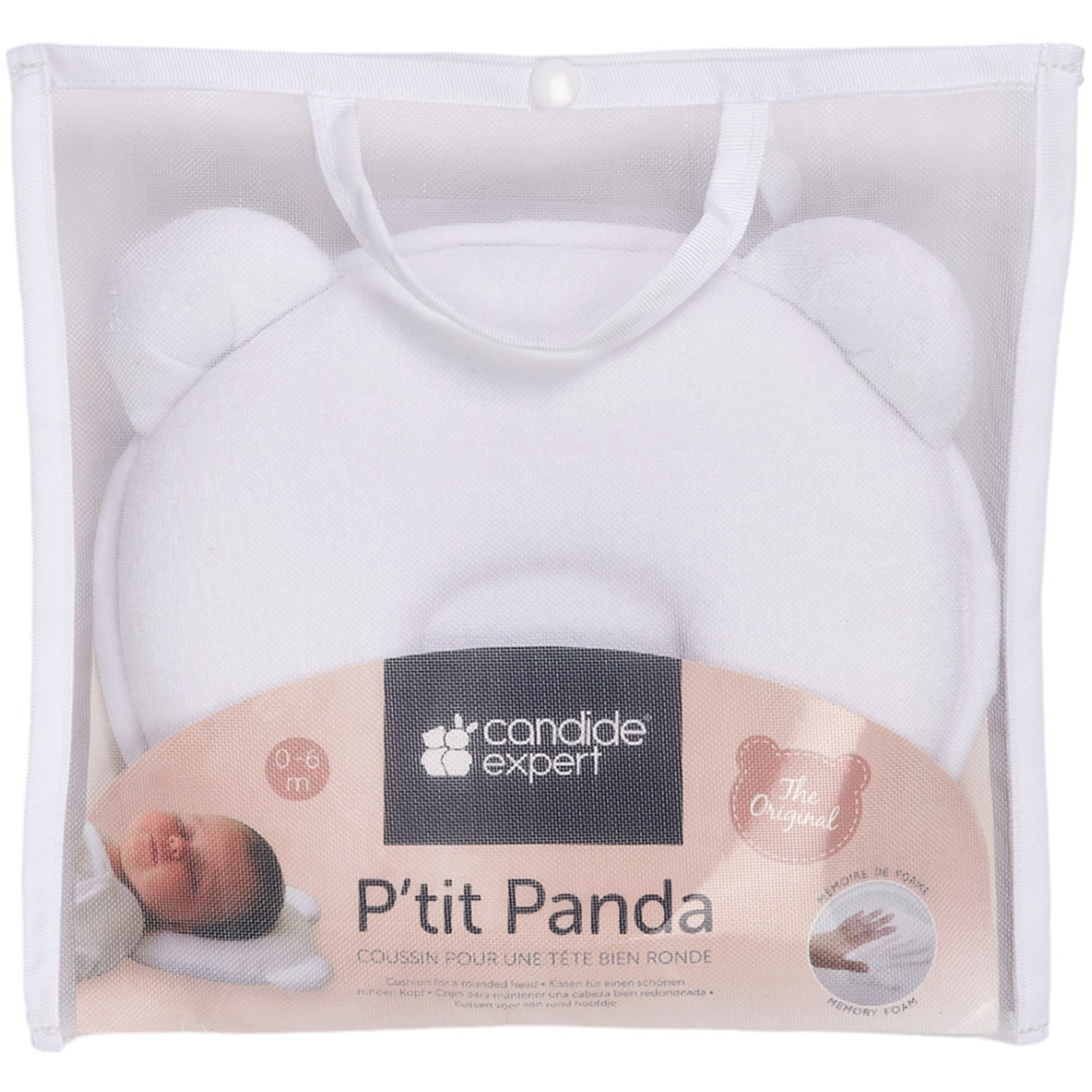 Candide White Panda Baby Pute