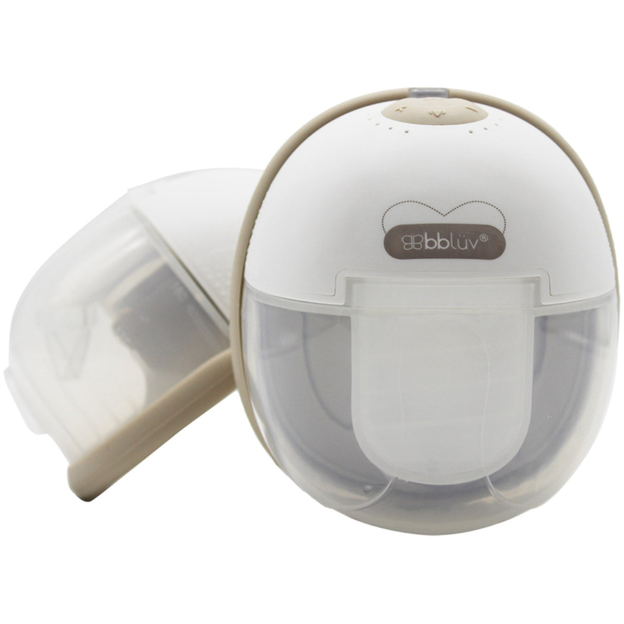 bblüv White/Beige Portable Elektrisk Dobbel Breast Pump Med Heating