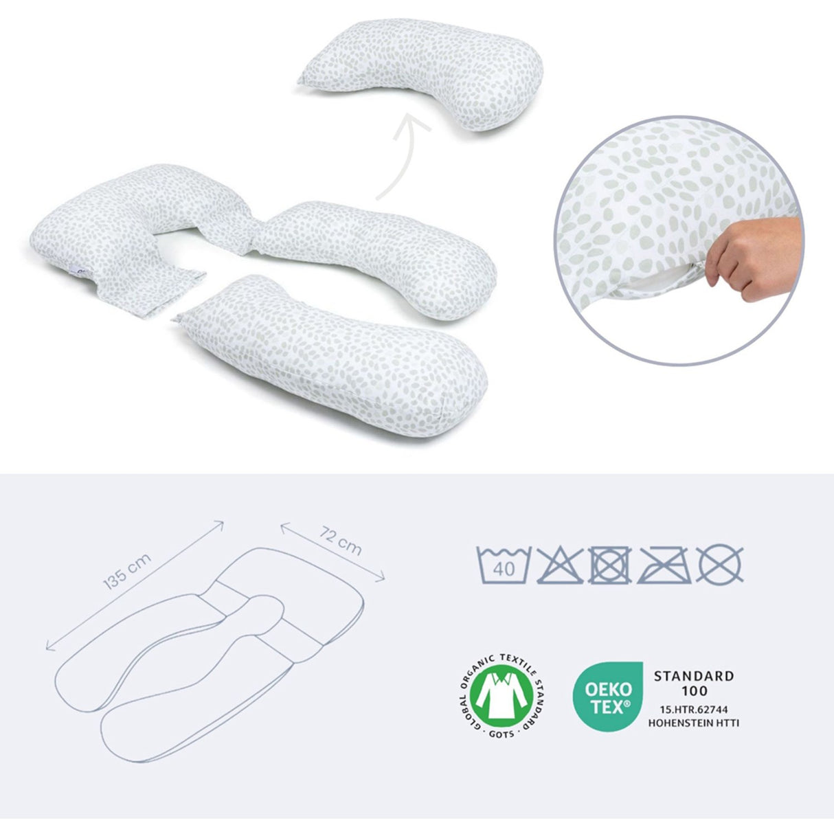 Doomoo Leaf Green Maxi Pregnancy Pute