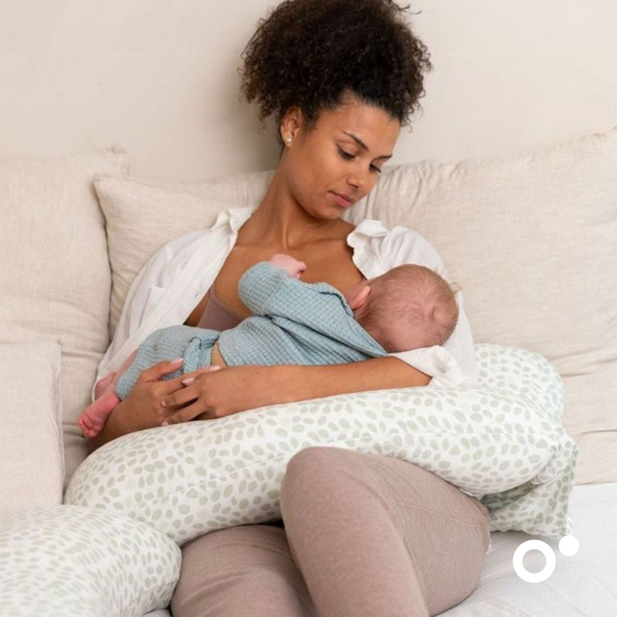 Doomoo Leaf Green Maxi Pregnancy Pute