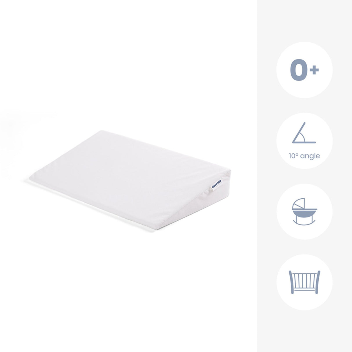 Doomoo White Wide Wedge Support Pute