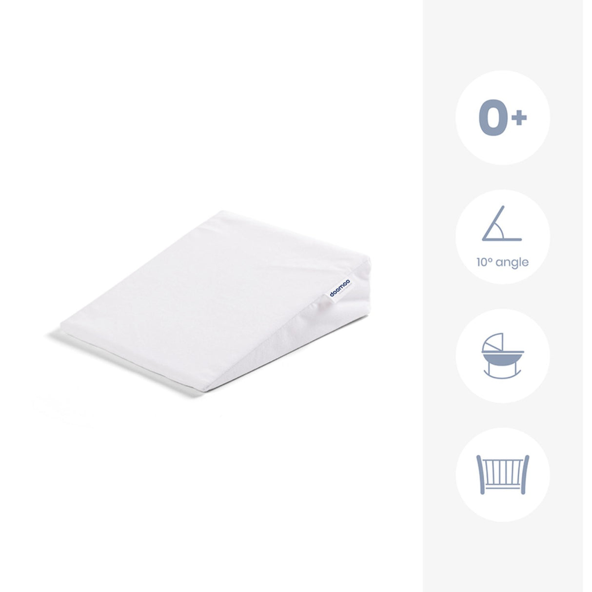 Doomoo White Narrow Wedge Pute