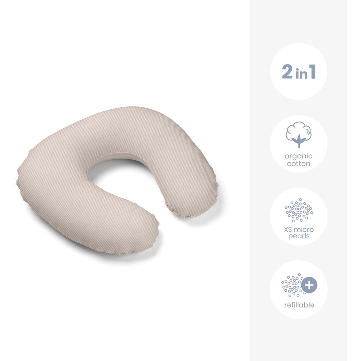 Doomoo Corduroy Sand Nursing Pute