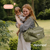 Doomoo Corduroy Khaki Diaper Veske Med 8 Tilbehør