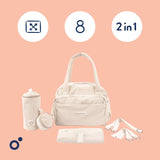 Doomoo Corduroy Sand Diaper Veske Med 8 Tilbehør