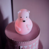 Pabobo White Bear Night Light Med Colour Sensor