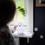 Pabobo White Bear Night Light Med Colour Sensor