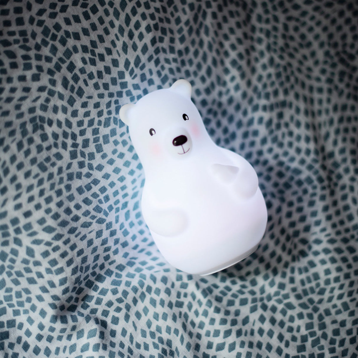 Pabobo White Bear Night Light Med Colour Sensor